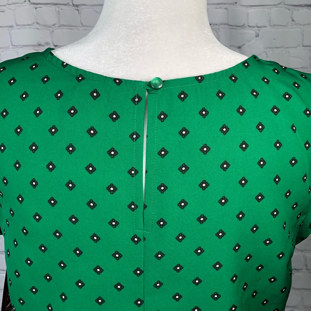 NWT Merona green blouse - Picture 6 of 8